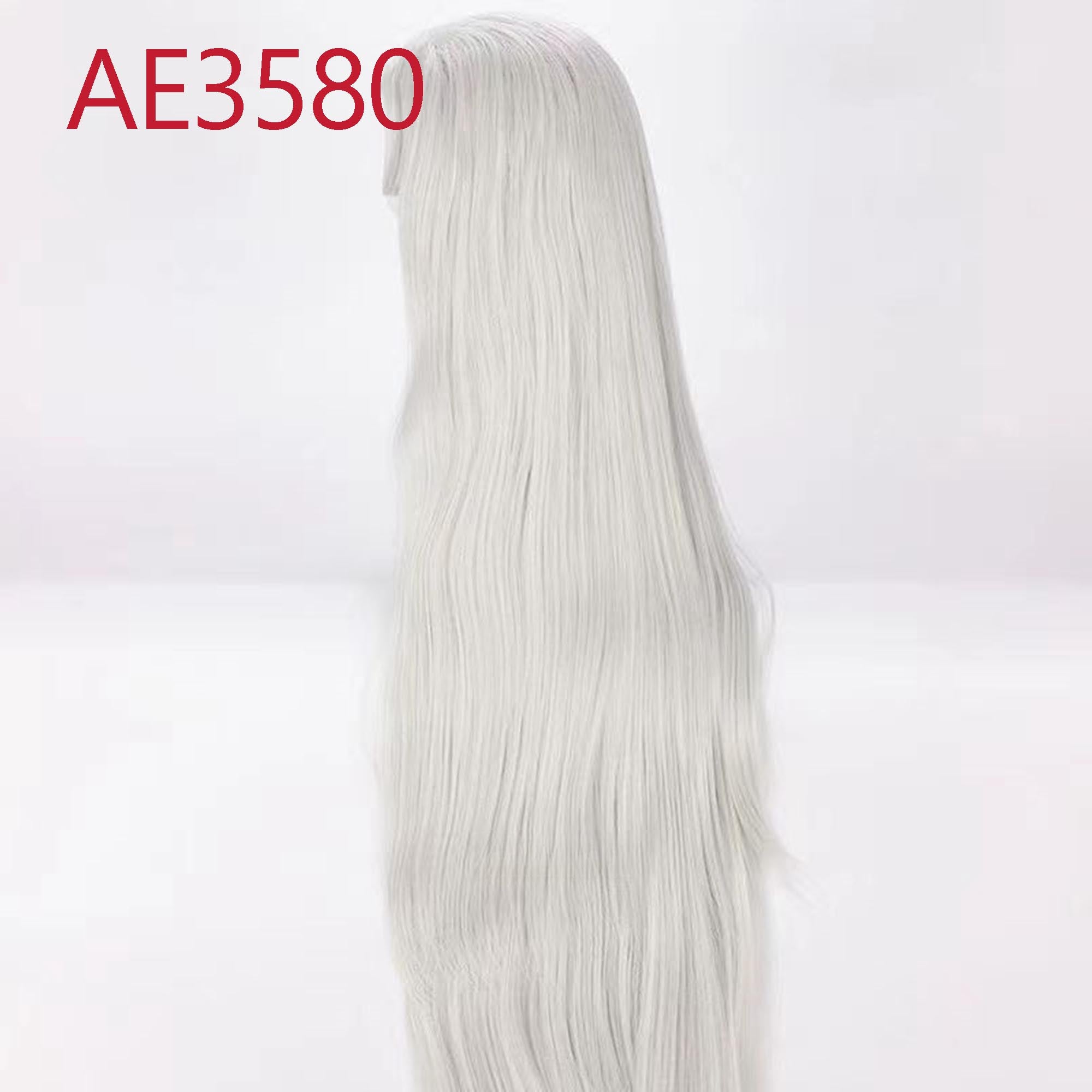 Anime Sesshomaru 100cm Long Wigs Cosplay White Straight Fake Hair for Inuyasha