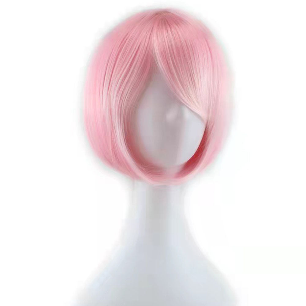Anime Rem Ram Cosplay Wigs with Hairband 30cm Fake Hair for A Zero -Starting Life in Another World‌