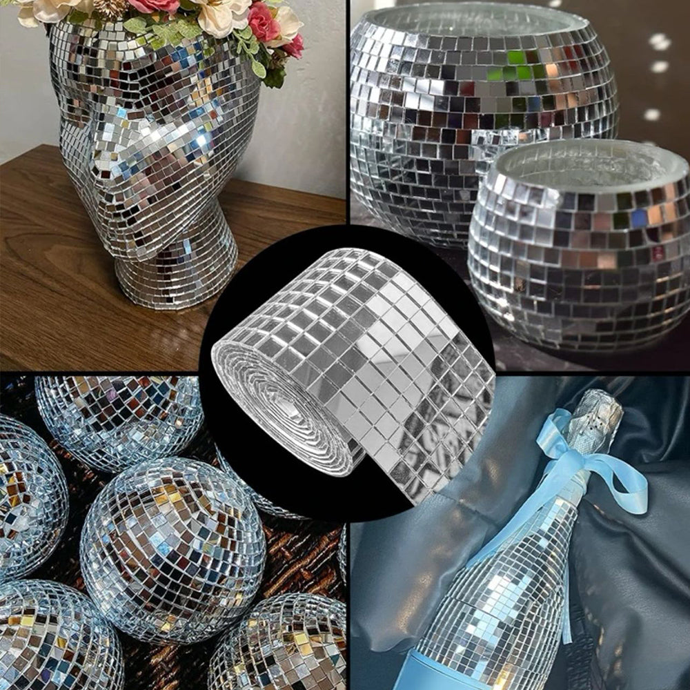 5x5mm Small Self-Adhesive Cyberpunk Face & Skin Makeup Glass Tiles | DIY Mosaic Craft Stickers (480pcs)