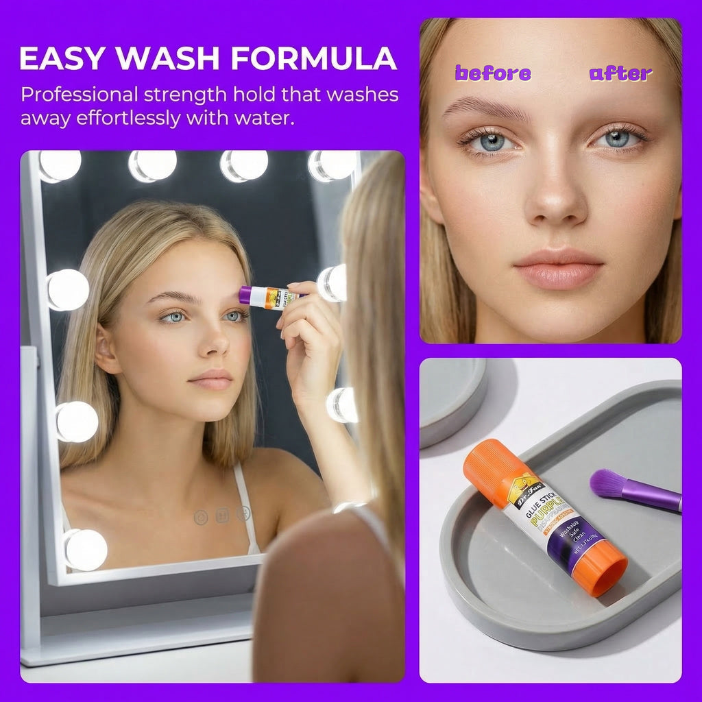 8gram Professional Cosplay Makeup Solid Glue Stick – Tattoo Cover & Eyebrow Shaper, Waterproof & Easy Wash