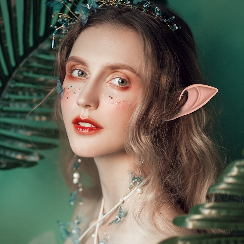 10cm/12cm Latex Elf Ears Cosplay Accessories Halloween Party Fairy Pixie Props Unisex