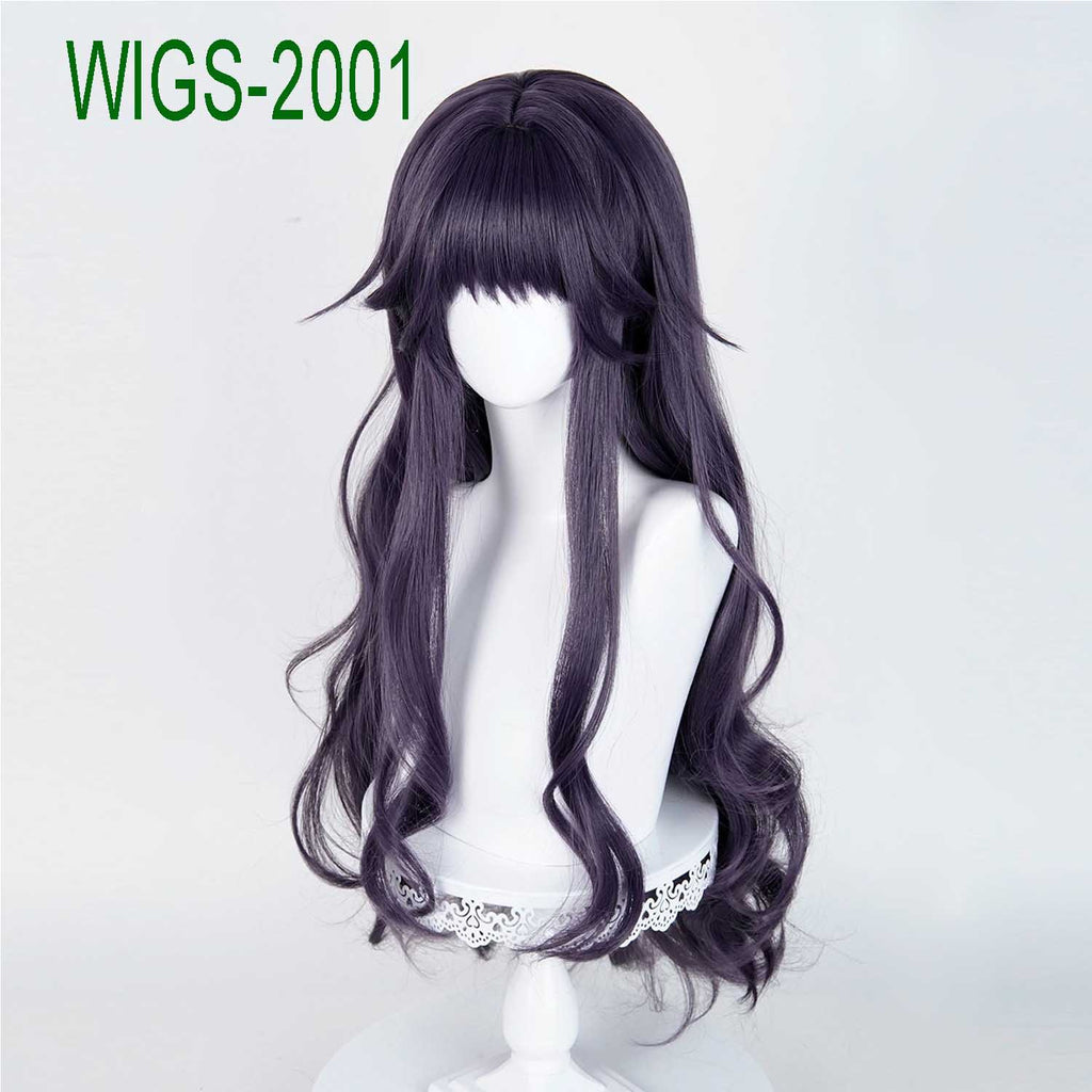 Blooming Incense Long Wig - 90cm Wavy Ash Lavender Hair