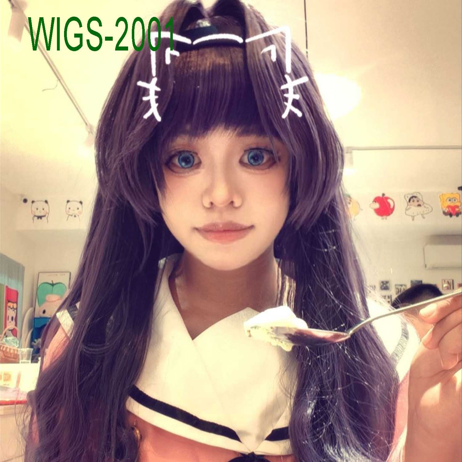 Blooming Incense Long Wig - 90cm Wavy Ash Lavender Hair