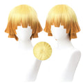 Yellow to Orange Gradient Straight Short Wigs-30cm Anime Cosplay Fake Hair