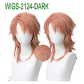 Orange Pink Anime Wigs - 40cm/55cm Long Curl Cosplay Wig