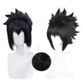 Black Anime Wigs with Ends Flipped out - 40cm Mid-length Cut Cosplay Wig